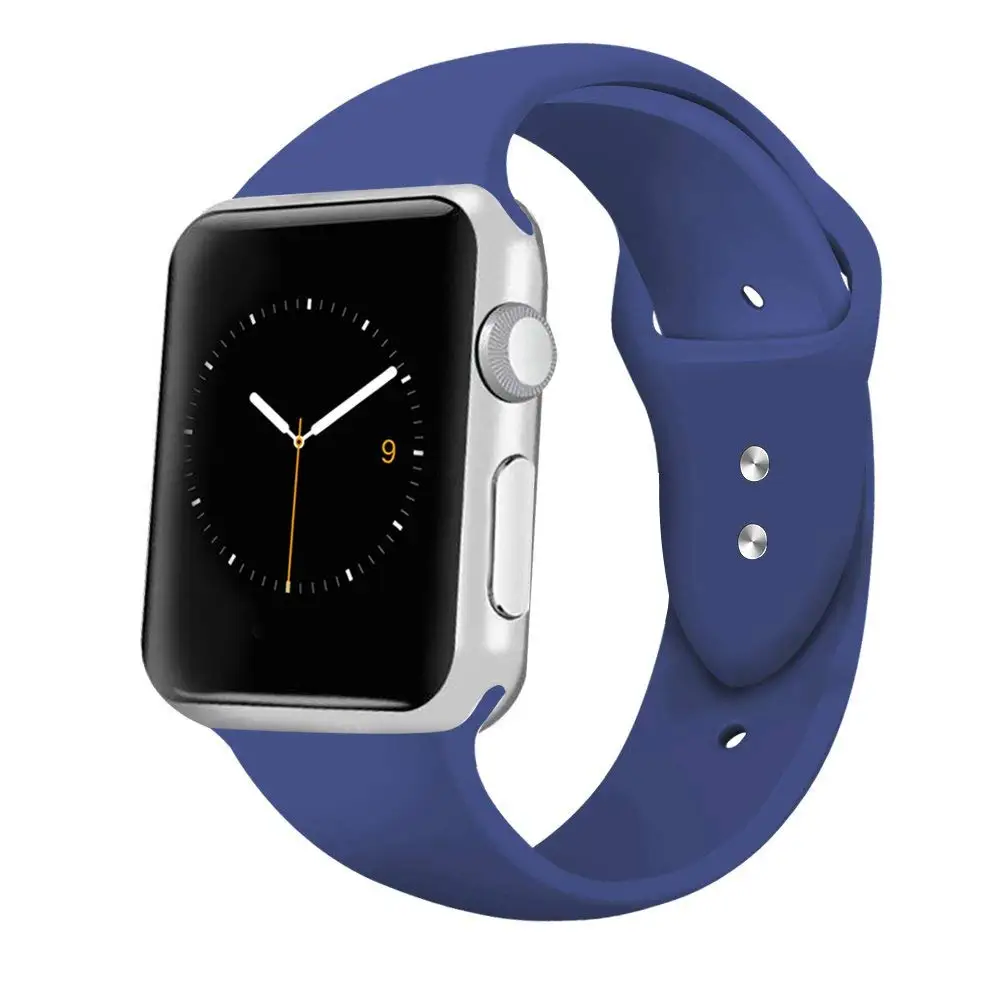Ремешок спортивный для Apple Watch 42 мм 38 мягкий силиконовый сменный ремешок iWatch Series