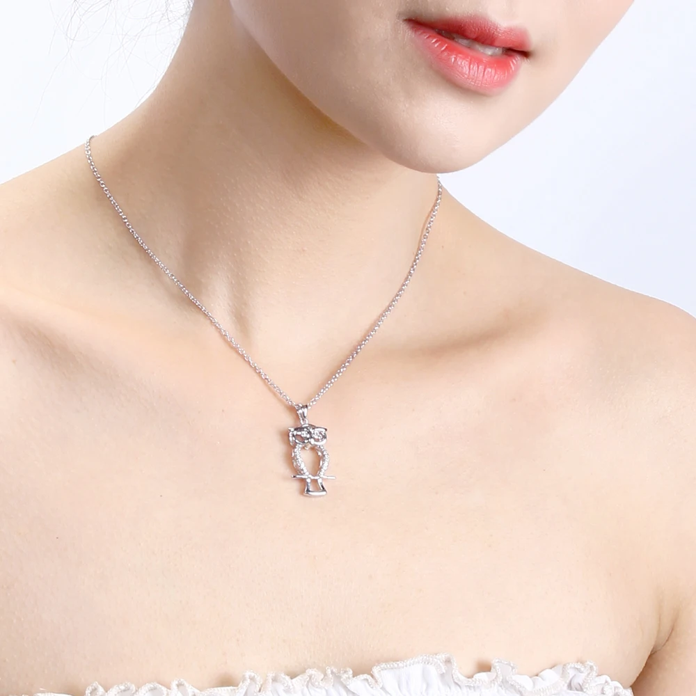 Ключичной цепи прекрасный животных Сова Подвески Цепочки и ожерелья Высокое