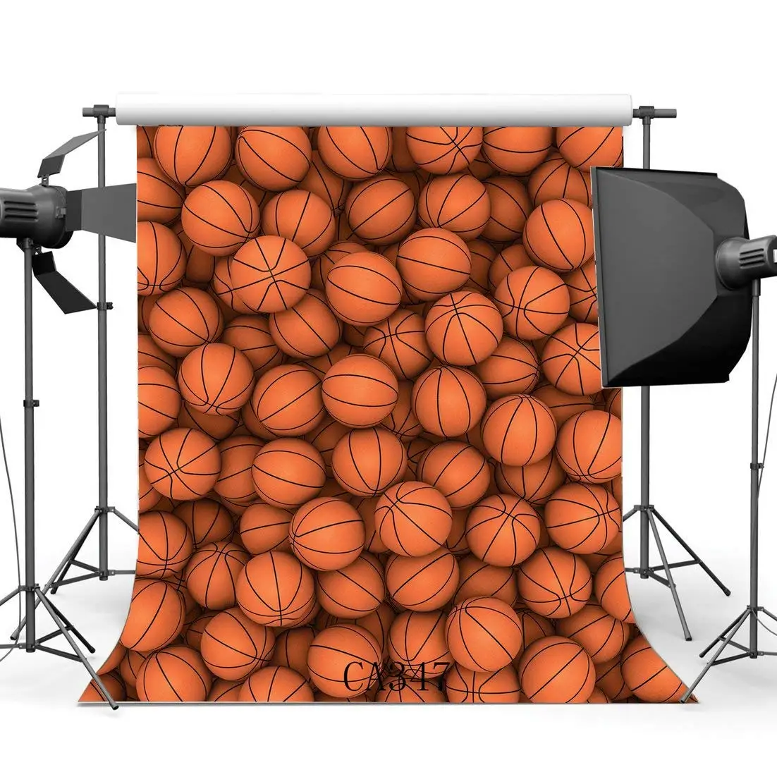 

Photography Backdrops Sports Theme Basketball Seamless Newborn Baby Kids Children Boys Birthday Portraits Background