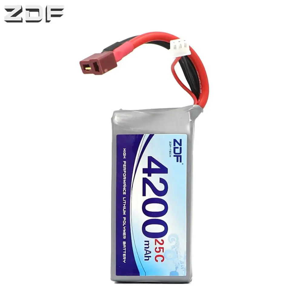 Аккумуляторная батарея ZDF 2S 7 4 V 4200mah 25C Max 50C для Wltoys 12428 12423 1:12|Детали и аксессуары| |