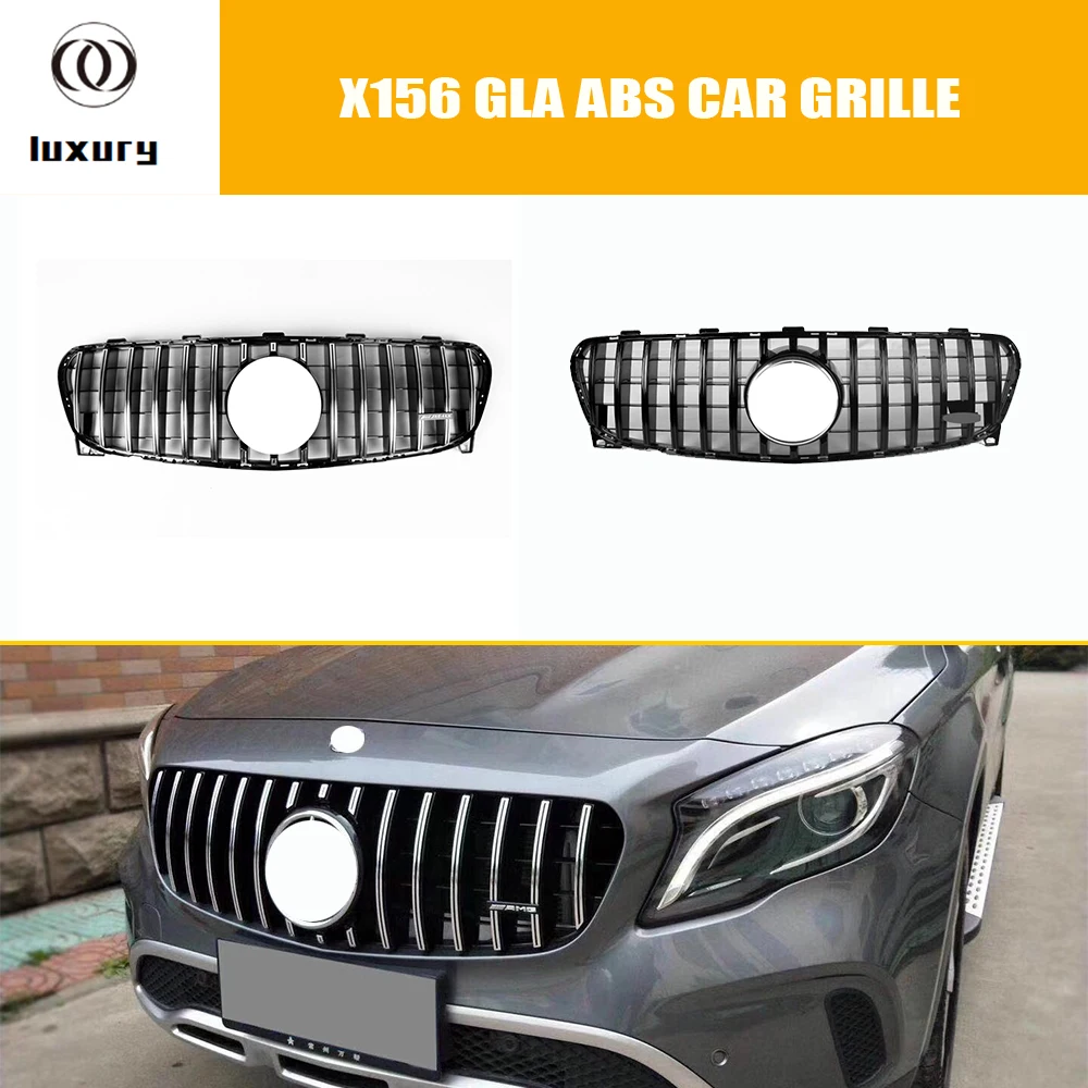 X156 Gtr стиль передний бампер сетка решетка гриль для Benz GLA180 Gla200 Gla220 Gla260 GLA45 AMG 2017 2018