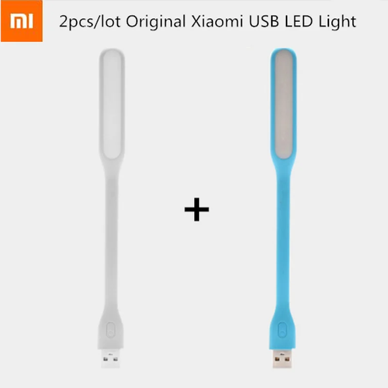 Оригинальный светодиодный USB-светильник Xiaomi 2 шт./лот с переключателем 5 уровней