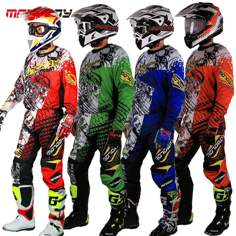 Дизайн мужские M, L, XL, XXL, 3XL Камуфляж синий зеленый Ktm Dirt Bike внедорожный мотоциклетный костюм мотоциклетные штаны для спуска с горы Джерси