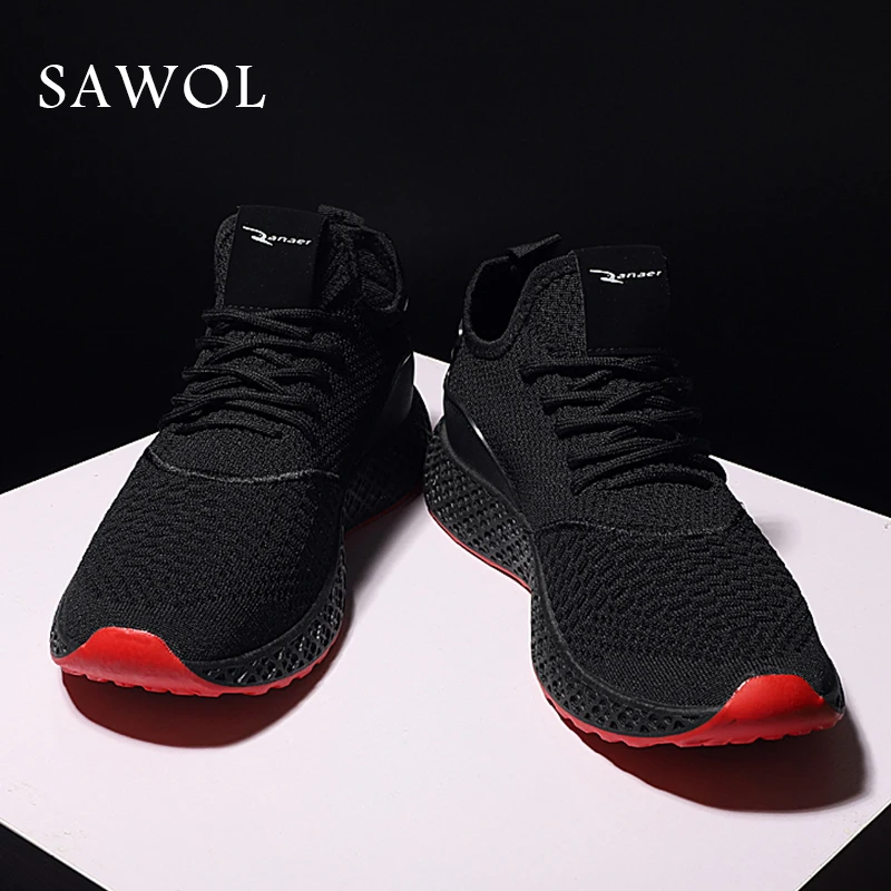 Men Casual Shoes Sneakers Brand Male Mesh Flats High Quality Breathable Slip On Loafers Spring Autumn Sawol | Обувь