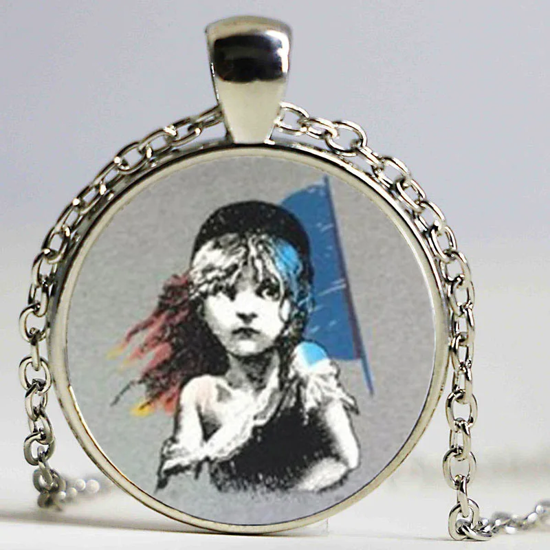 Оптовая продажа Les ожерелье &quotОтверженные&quot я видел сон с цитатой стеклянный