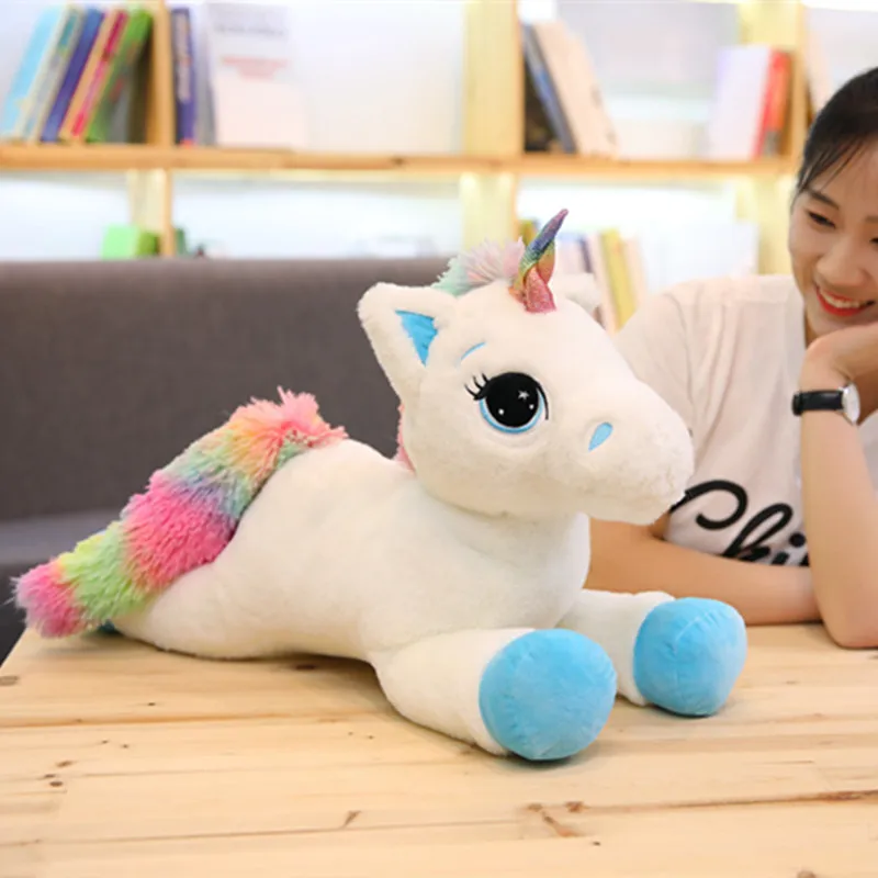 Низкая Цена Kawaii Единорог подушка игрушки, мягкий хлопок животных плюшевые игрушки, мягкие куклы детские игрушки, украшение детской комнаты