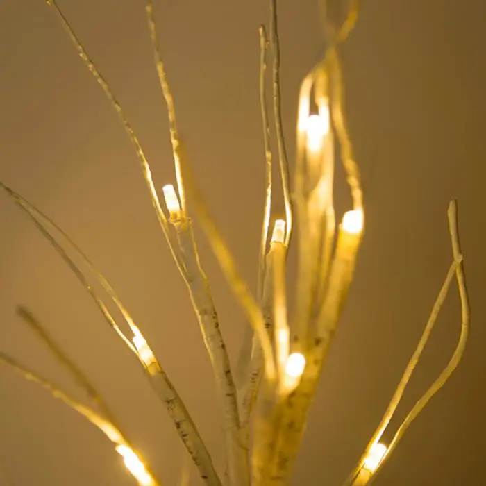 New LED Silver Birch Twig Tree Lights Warm White Lights White Branches for Christmas Home Party Wedding SF66