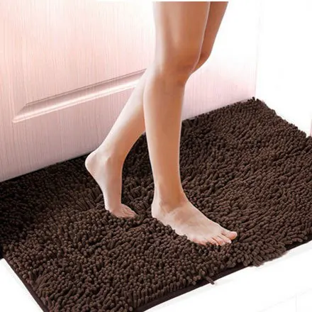 

40*60cm Thicken & Shaggy Room Floor Door Mat Area Rug Slip-Resistant Throw Rugs Tapetes De Quarto For Living Room