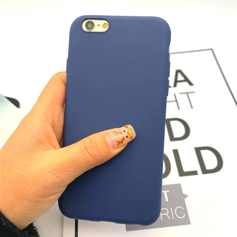Xindipan мягкая задняя крышка из ТПУ для iphone 6 чехол ярких цветов матовые простые