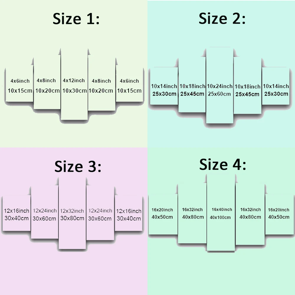 Декор холст искусство Большая печать модульные фотографии 5 панель Рождество