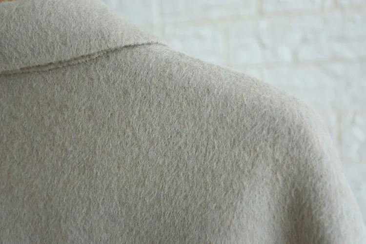 Kobykoyi зимнее женское шерстяное пальто с отложным воротником 80% Женское Casaco Feminino