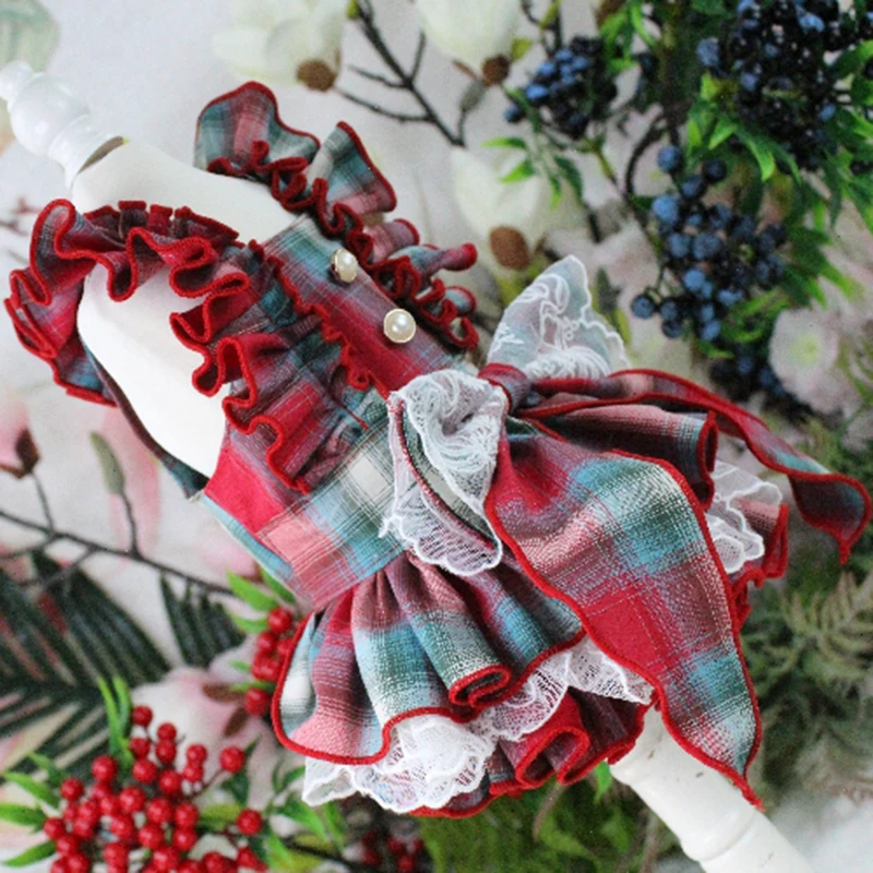 Платье для собак домашняя одежда щенков платье принцессы на бретельках в