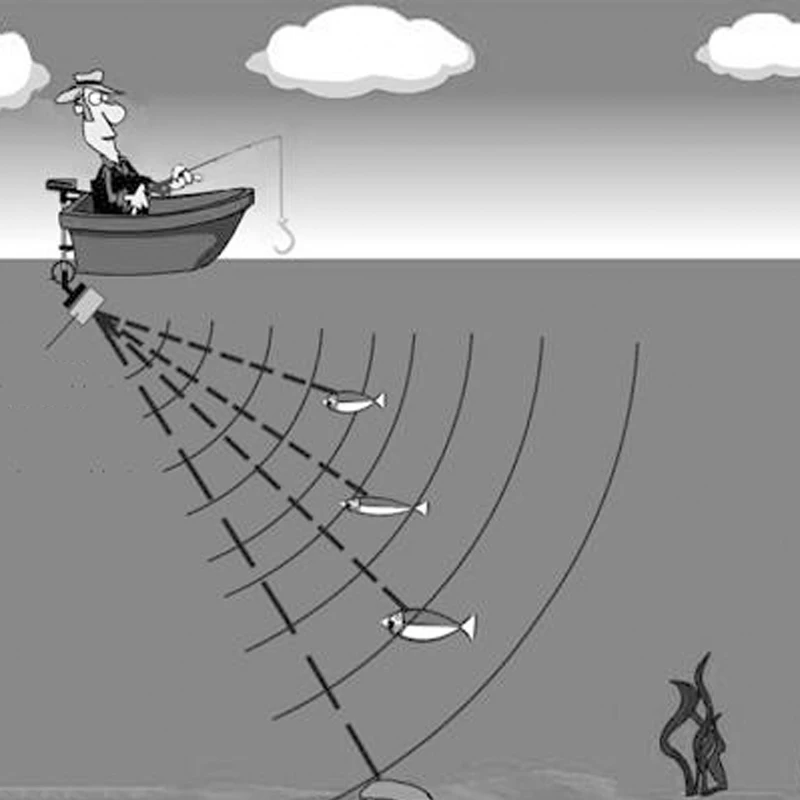 Высокая точность проводной рыболокатор водонепроницаемый эхолот сигнализация