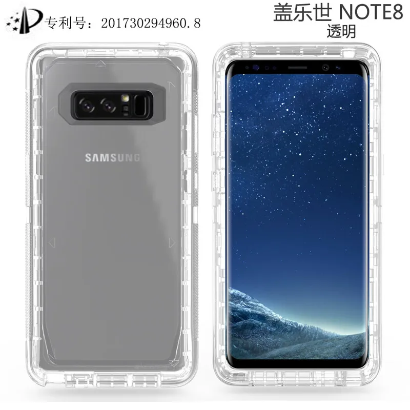Передняя и задняя 360 Защитная Прозрачная крышка для samsung s7edge s8 s9 s10 Plus s10lite note8 note9 Кристальный Чехол для мобильного телефона