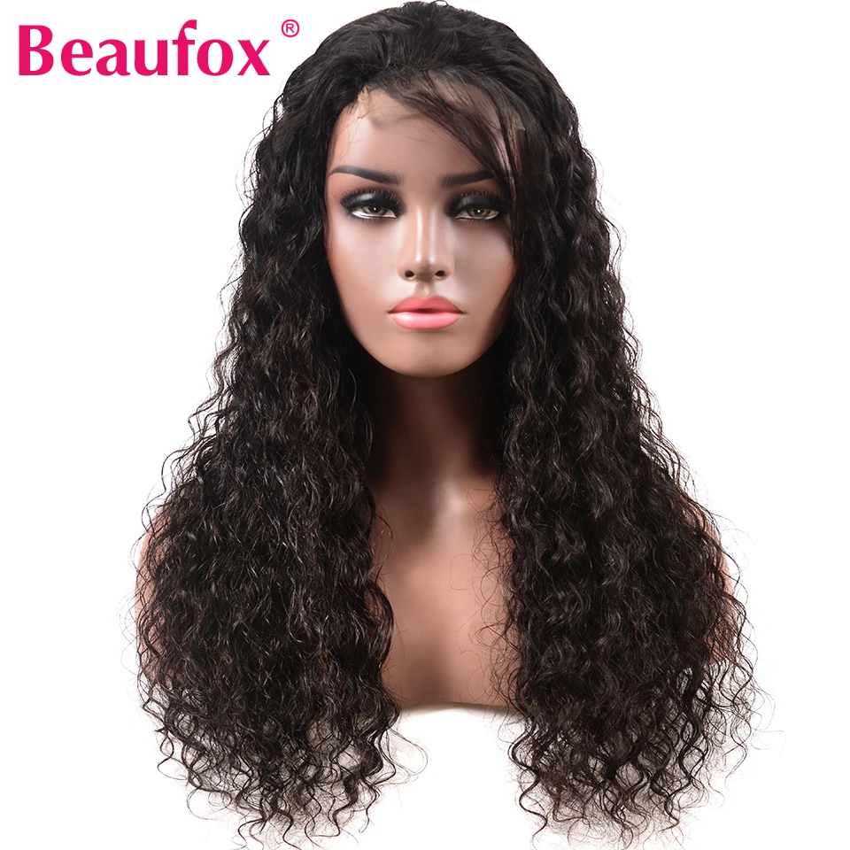 Beaufox 4*4 дюйма U часть парик человеческих волос парики для черных женщин