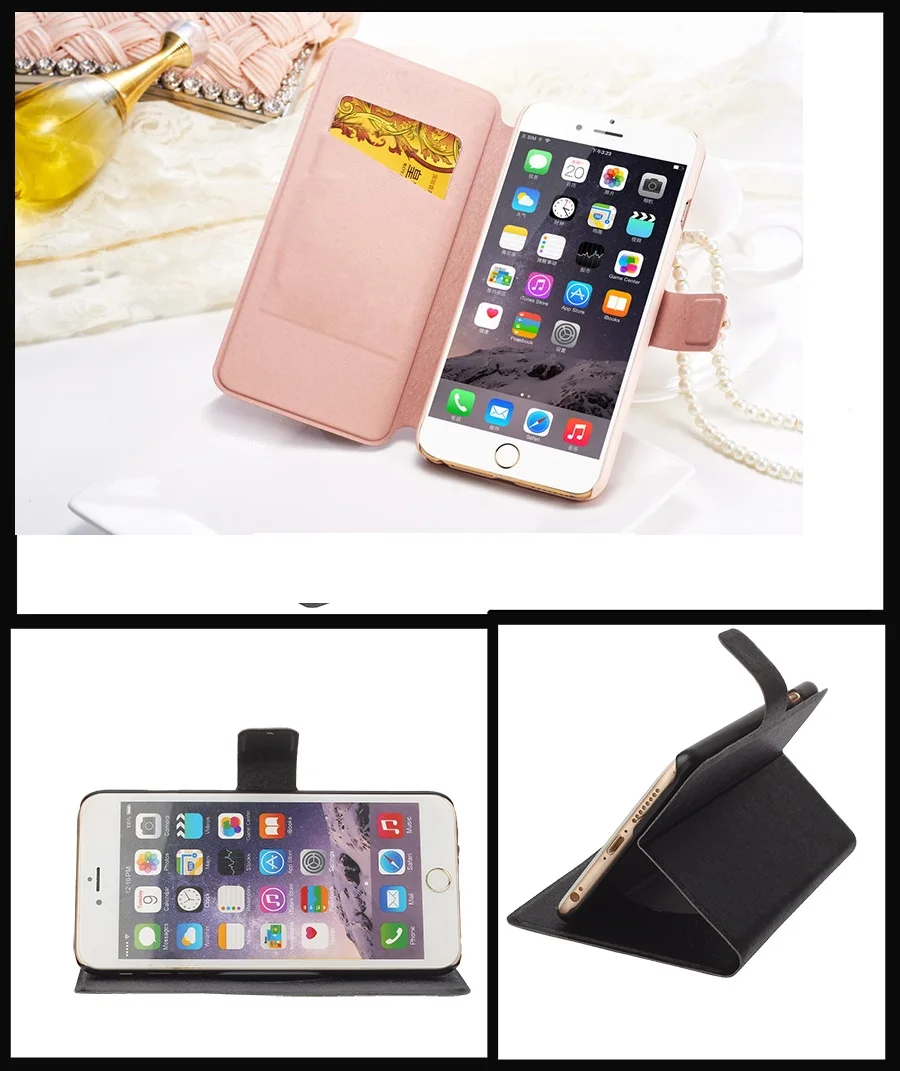 Чехол для телефона Doogee Роскошный чехол из искусственной кожи с подставкой и