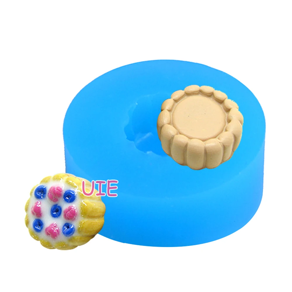 GYL122U французский Charlotte Macaron Tart (15 мм) силиконовая форма гибкая форма-миниатюрная