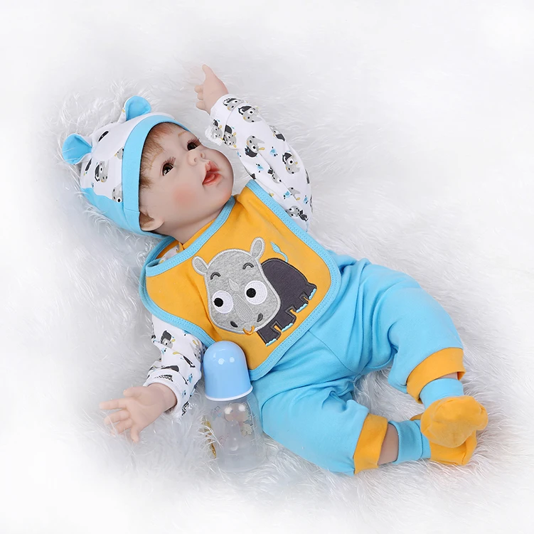 Детская силиконовая виниловая кукла развивающая игрушка для новорожденных |