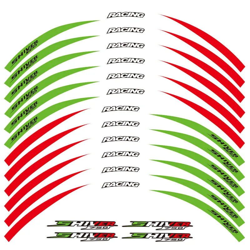 Наклейка на передний и задний край мотоцикла 17 дюймов Светоотражающие