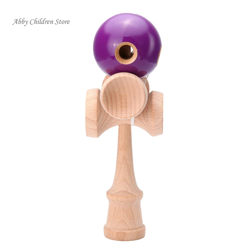 Abbyfrank 5 отверстий чашек деревянный Kendama традиционный игрушечный мяч игра PU краска