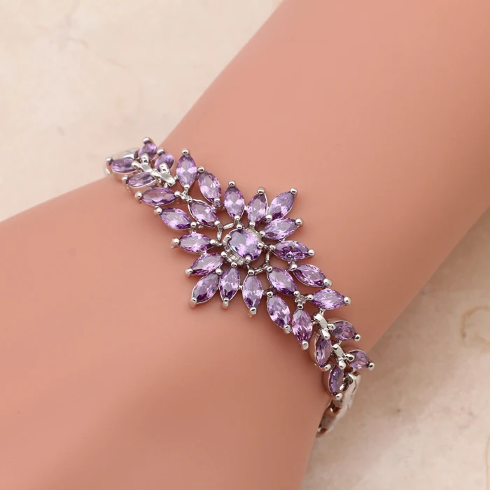 Потрясающий королевский дизайн кристалл кубический цирконий серебро крутой