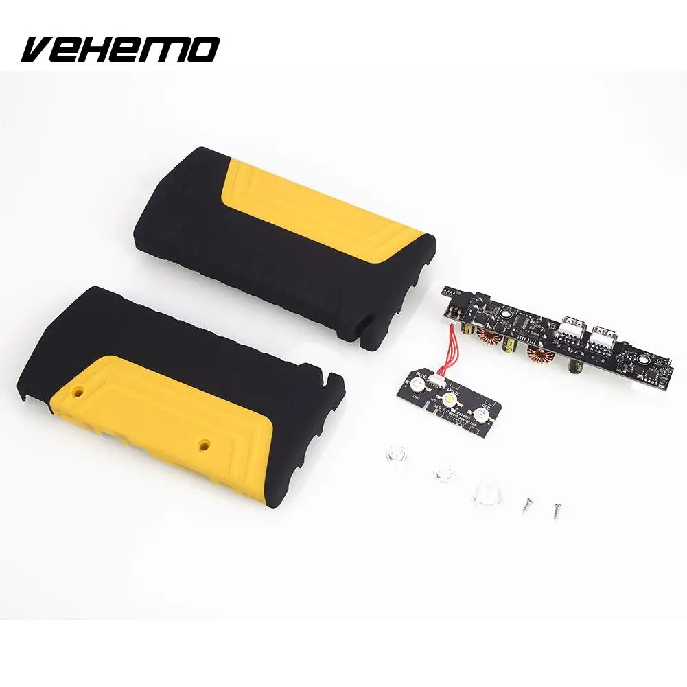 USB DIY Автомобильный пусковой набор банк питания аварийный светодиодный индикатор бустер jumpstarter портативный источник питания Электроника de coche