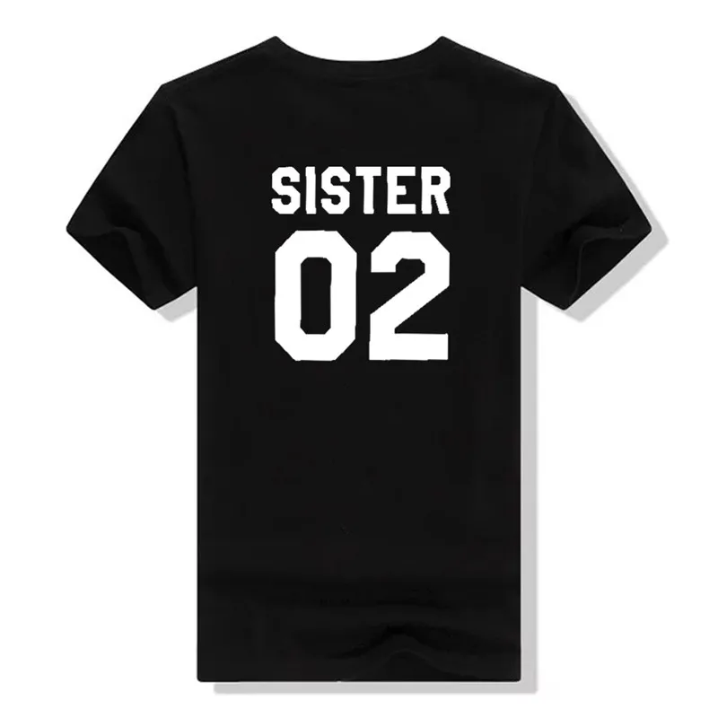 Женская футболка с коротким рукавом LUSLOS Sister 01 белая и черная супермягкая