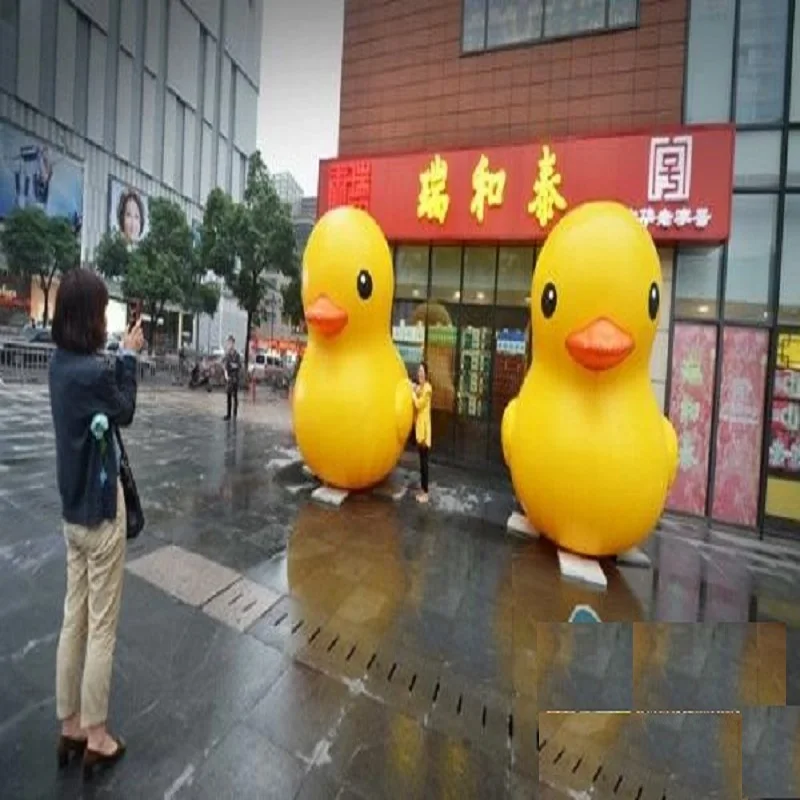 inflatable yellow duck rubber use for open business Commercial activity exhibition Christmas outdoor advertisin (3 M ) | Игрушки и хобби