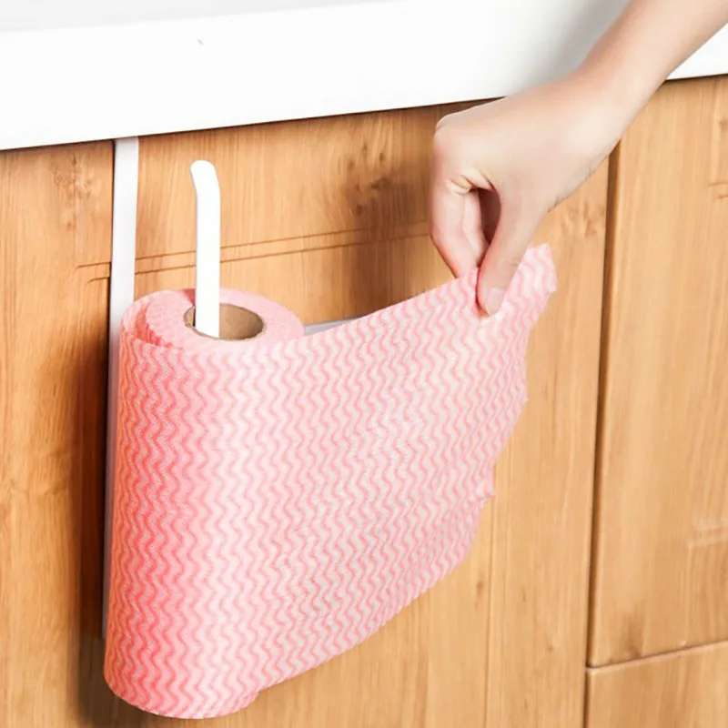 Железная рулонная бумажная стойка для кухонного шкафа подвесной бумажный