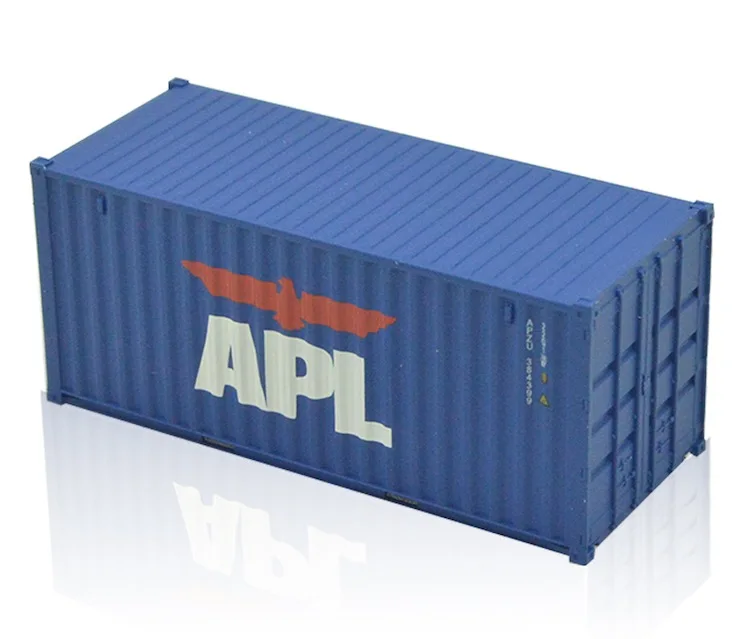 APL HO модель поезда 1: 87 20 футов морской контейнер Поезд Модель аксессуары грузовые автомобили - Цвет: APL