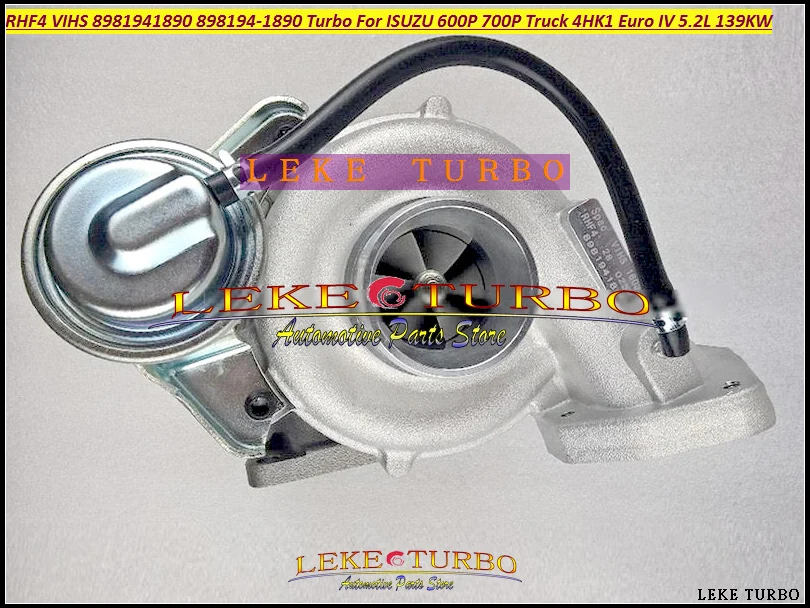 Турбокомпрессор RHF4 VIHS 8981941890 898194 1890 Для ISUZU 600P 700P грузовик 4HK1 евро IV 5.2L 139KW с водяным