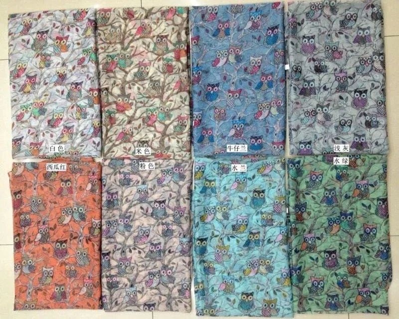 

2015 Fashion Women Ow Tree Scarf Animal Print Scarves Women Shawl Wrap Hijab Scarf Free Shipping