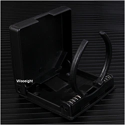 Black Wooeight, универсальный, ABS, черный, белый, регулируемый, для напитков, складная чашка, бутылка для кофе, подставка, держатель для напитков, для автомобиля, лодки, RV, морской - Название цвета: Black