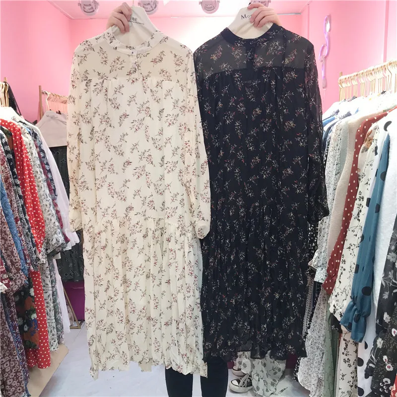 Женская мода 2019 Корейская Mori Girl Vestidos повседневное весеннее платье с длинным