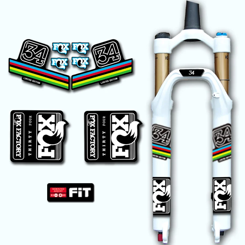 16 FOX 34 stickers/decals of Mountain bike/bicycle front fork for MTB DH AM free shpping