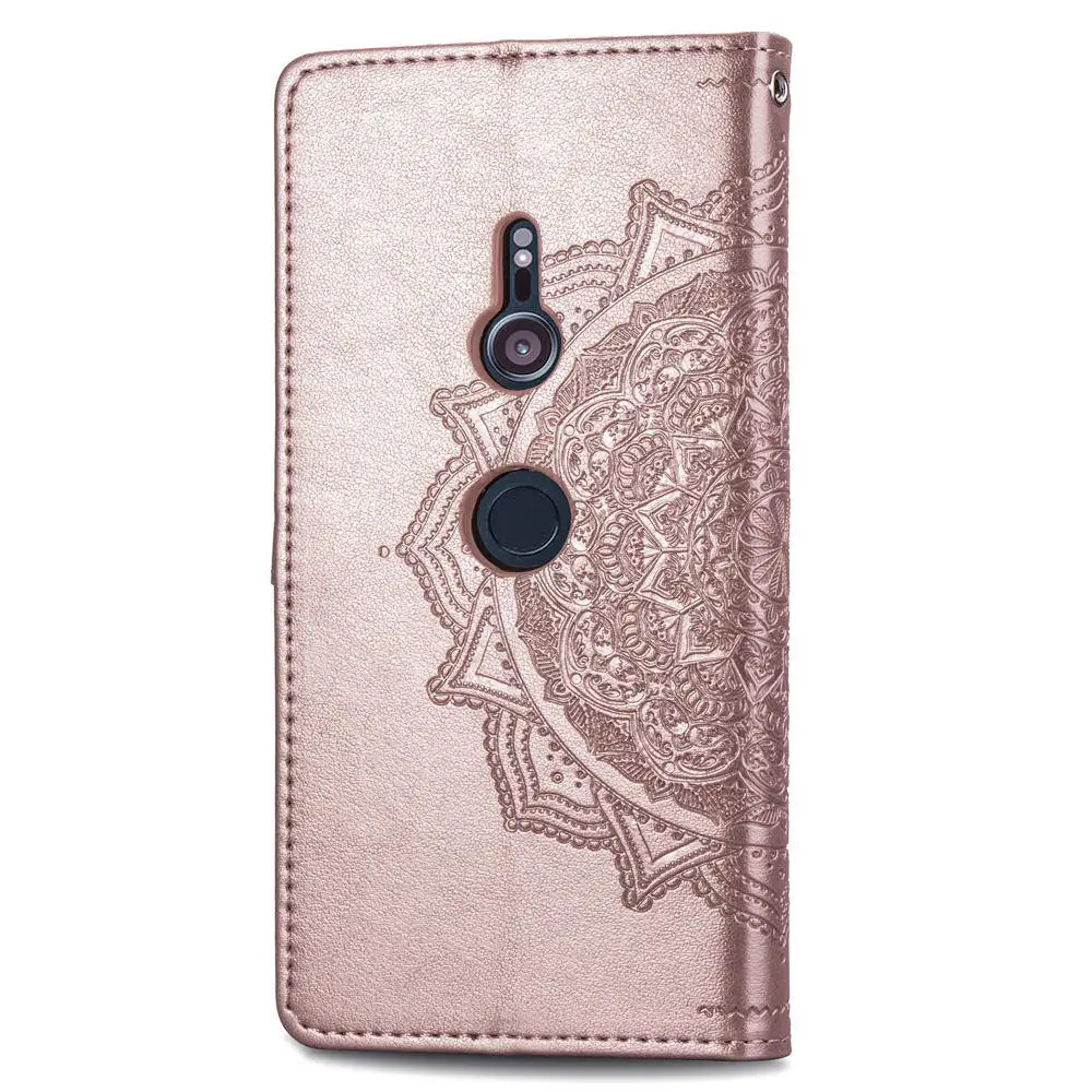 Тисненый чехол для Sony Xperia XZ3 Модный из искусственной кожи с принтом карт