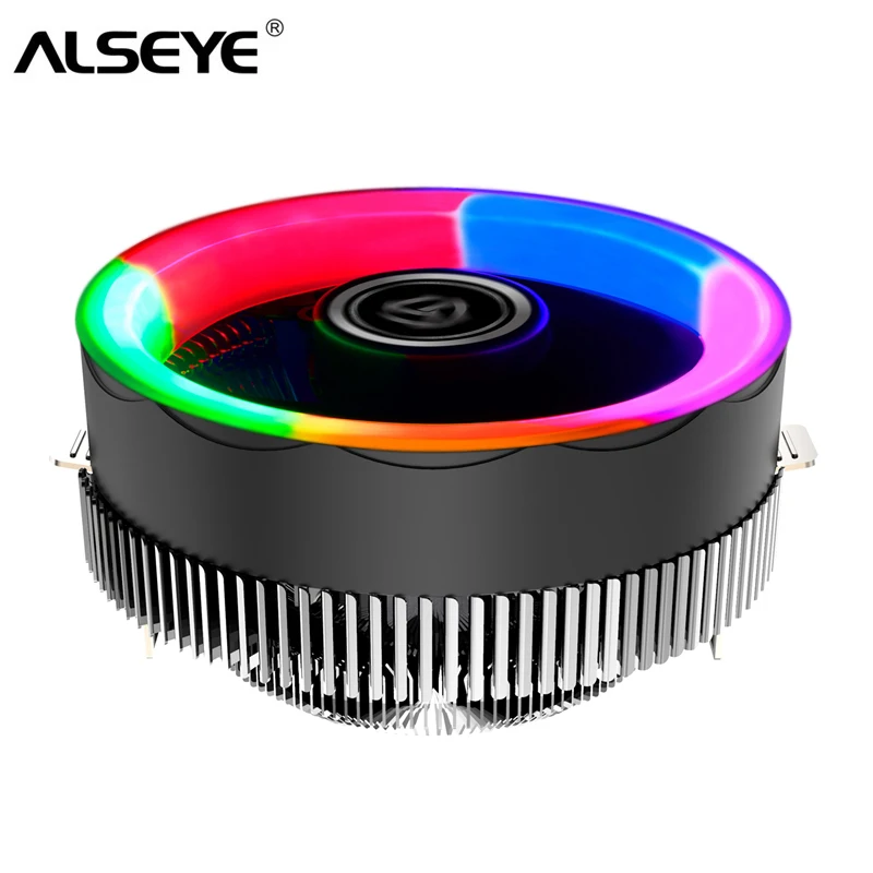 ALSEYE TBF 100 RGB вентилятор кулер для процессора алюминиевый теплоотвод тихий