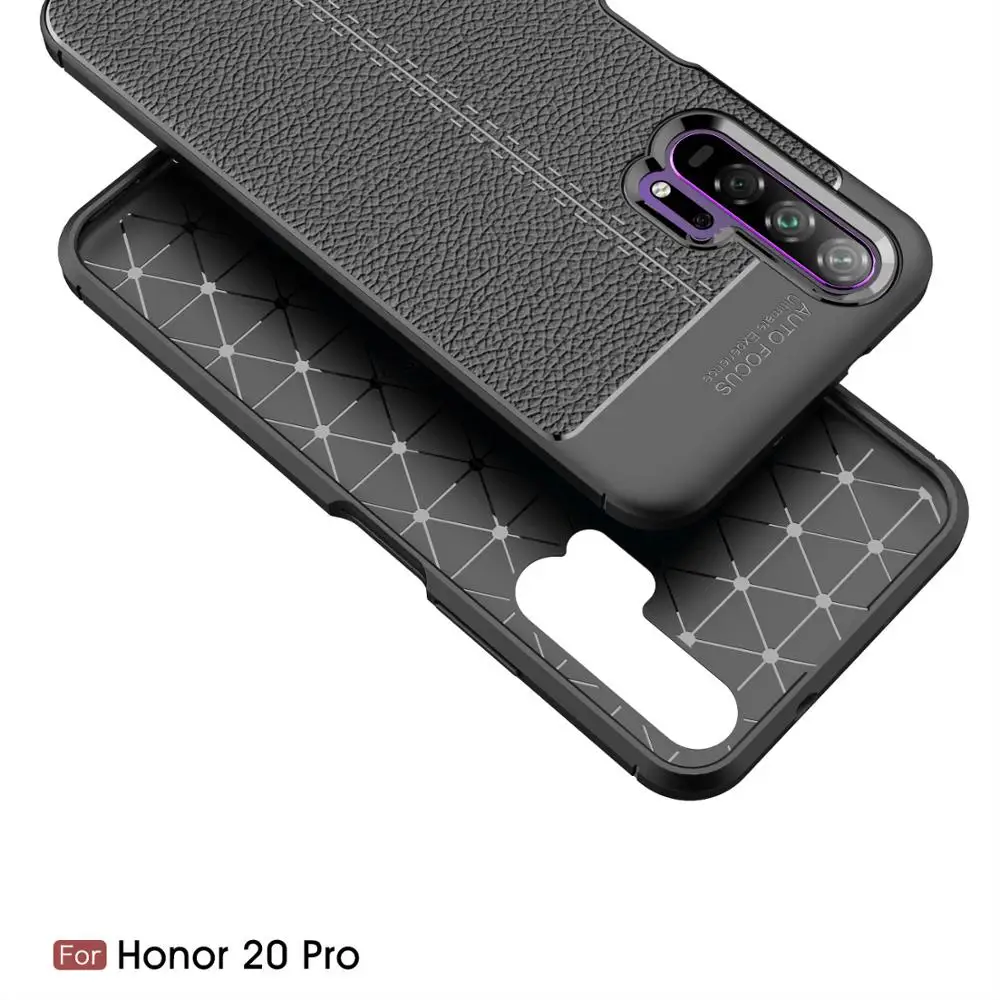 Чехол для honor 20 Pro чехол чехол-бампер из углеродного волокна Huawei Etui | Мобильные