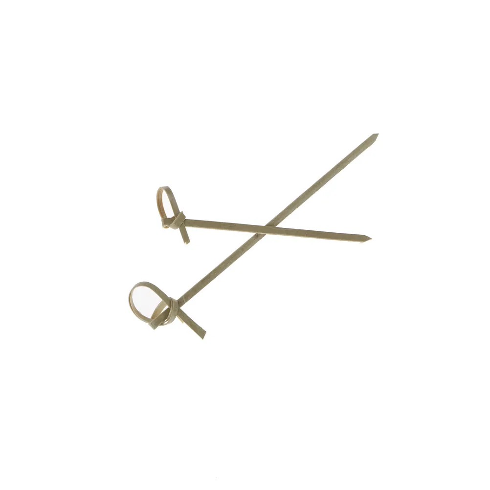 100 Pcs 9/12cm Disposable Bamboo Fork Twisted Party Buffet Fruit Desserts Food Cocktail Sandwich Stick Pick Skewer | Дом и сад