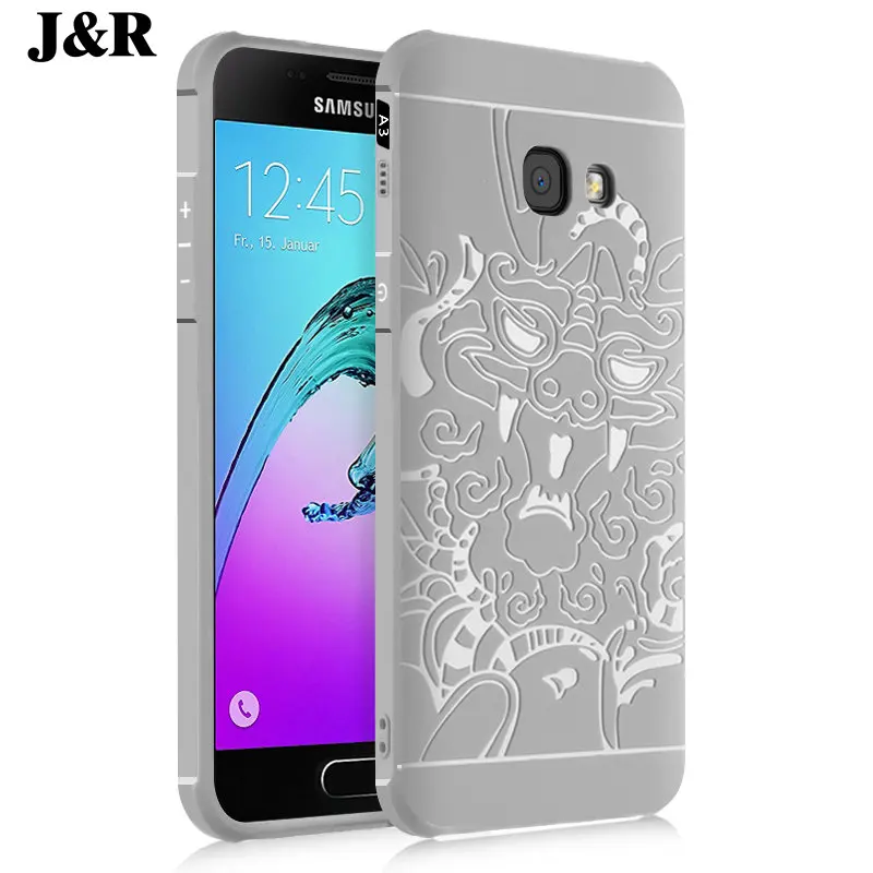 Для Samsung Galaxy A3 2015 Мягкий силиконовый чехол для 3 A300 A300F A300H A3000 Роскошные 3D рельеф
