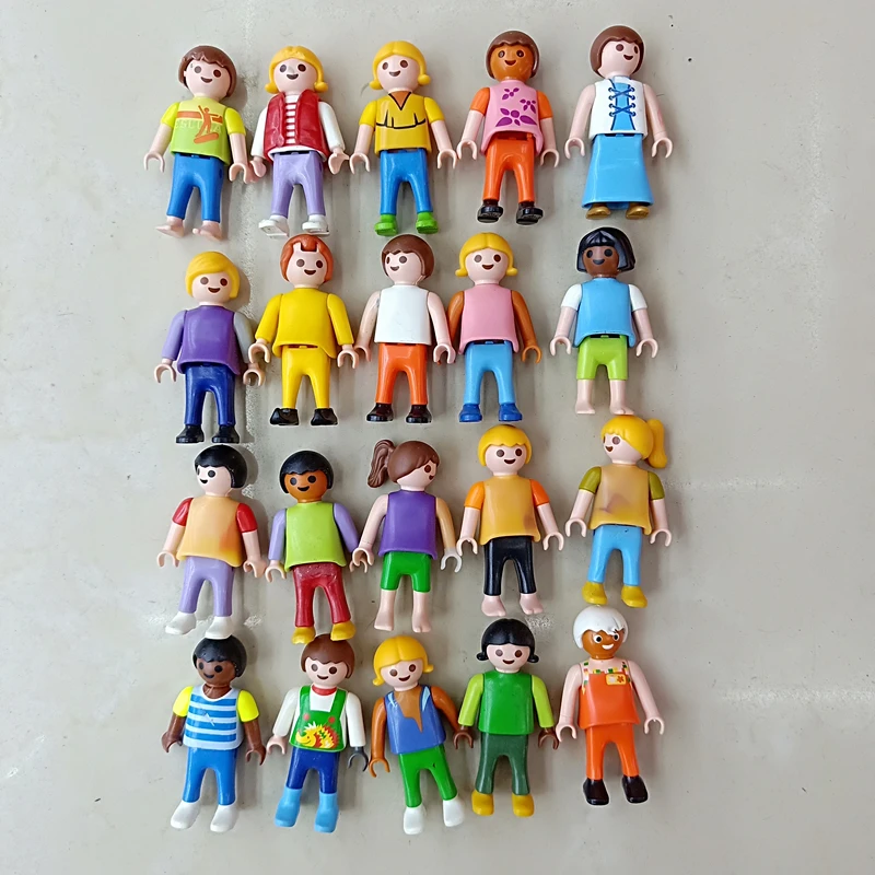 5 шт. случайный отправлен рисунки из мультфильма ПВХ оригинальный playmobil фигурки