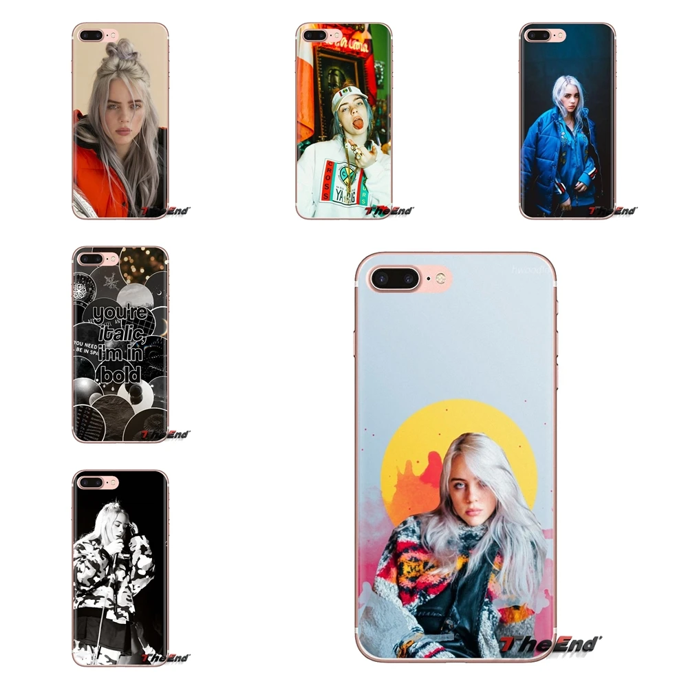 Прозрачный чехол из ТПУ для HTC One U11 U12 X9 M7 M8 A9 M10 E9 Plus Desire 630 530 626 628 816 820 830 Billie Eilish Music |