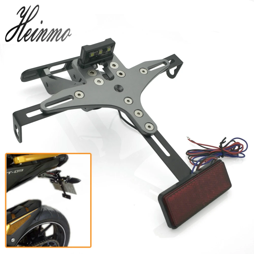 7 цветов CNC алюминиевая рамка номерного знака мотоцикла со светодиодным
