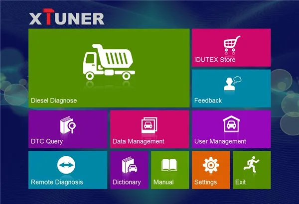 XTUNER T1 тяжелых грузовиков Авто Интеллектуальный диагностический инструмент Поддержка Wi-Fi