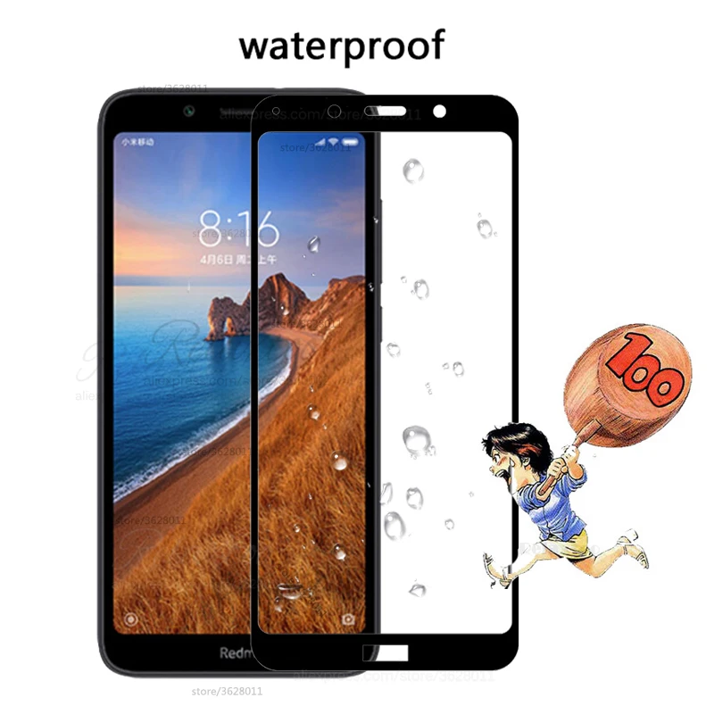 Закаленное стекло с полным покрытием для xiaomi Redmi 7A Защита экрана Xiomi 7a 7 a redmi7a