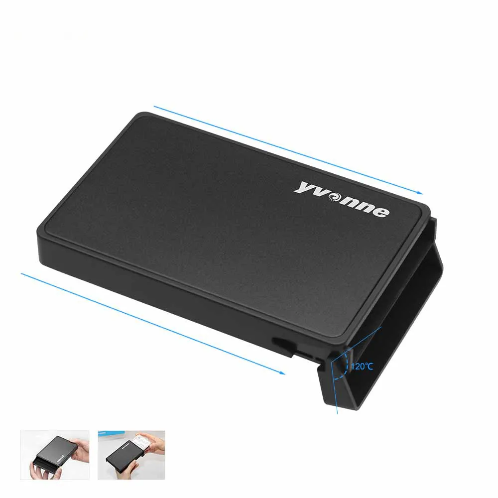 HS215 2.6inch Yvonne HDD чехол SATA USB 3,0 адаптер SATA HDD коробка HD корпус для внешнего жесткого диска для SSD диск 2,5/2,6/2,7/2,8 дюймов хранения чехол s - Цвет: HS215 2.6inch