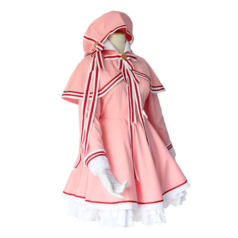 Аниме Cardcaptor Sakura четкие карты Косплэй костюм Сакура КИНОМОТО платье на Хэллоуин