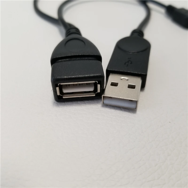 100 шт./лот 90 градусов прямоугольный Micro USB Мужской хост OTG кабель с кабелем питания