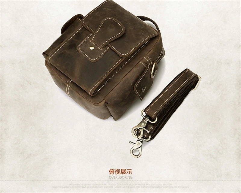 2016 винтажная мужская сумка через плечо из натуральной кожи маленькая кожаная