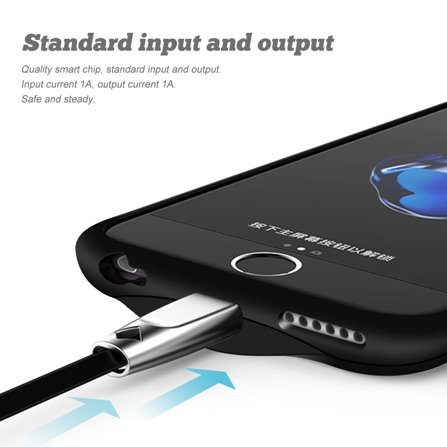 PINZHENG ультра тонкий чехол для зарядного устройства iPhone 6 7 8 6s Plus аккумулятора